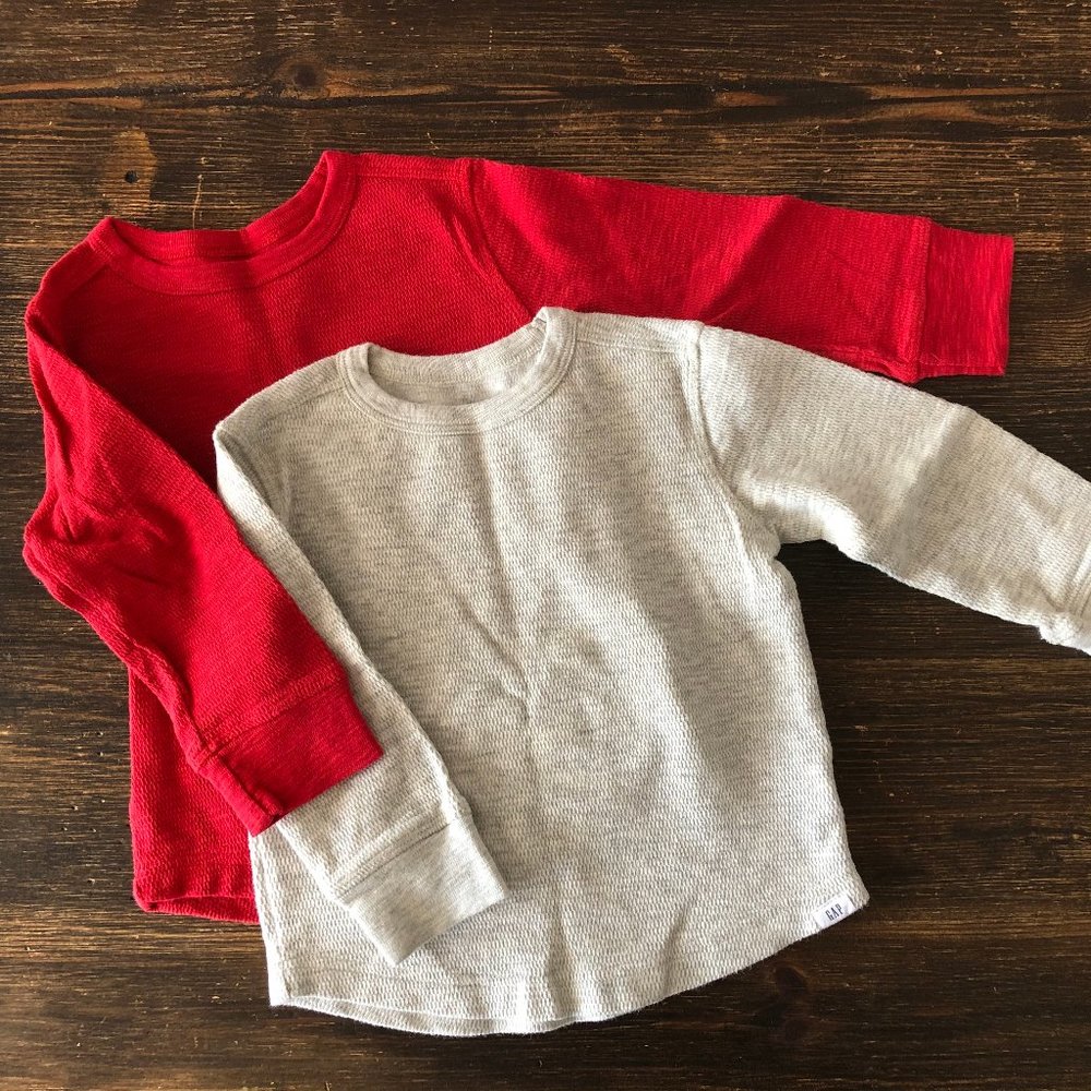 Baby GAP Waffle Knit Long Sleeve